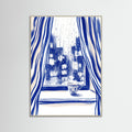 Grey Wood Cobalt Contemplation