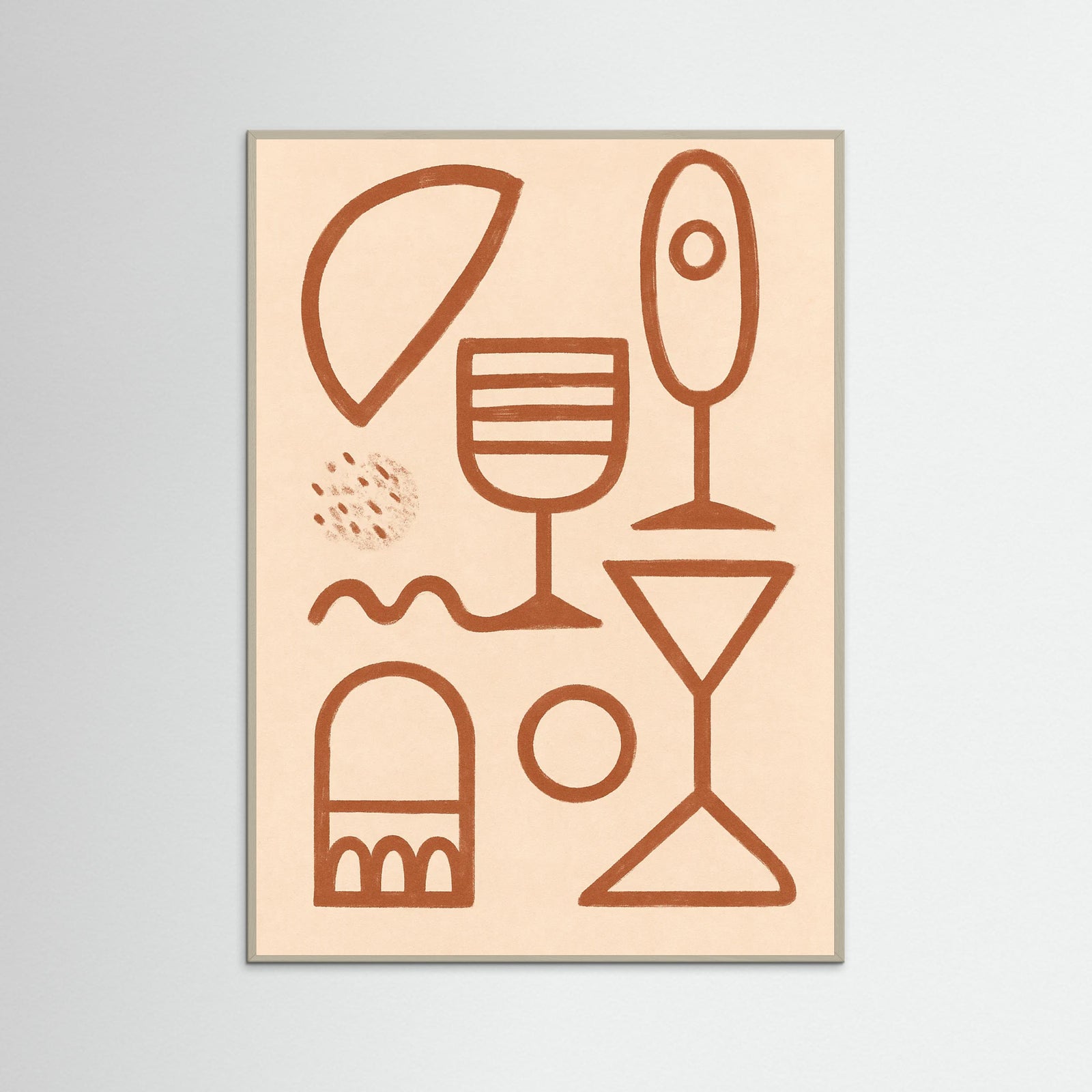 Grey Wood Cocktail Hands