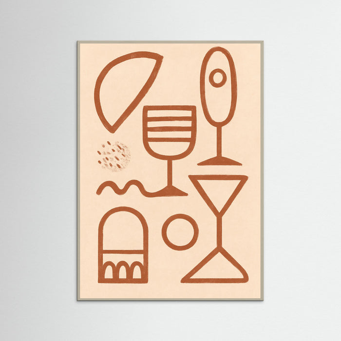 Grey Wood Cocktail Hands