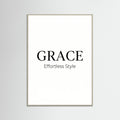 Grey Wood Coco Chic Typography