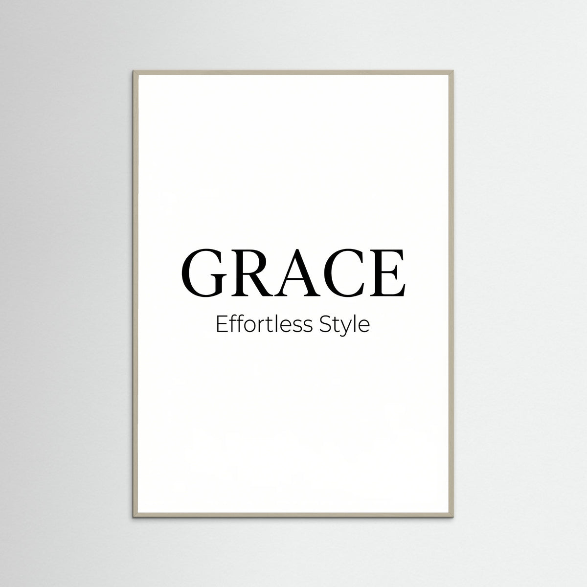 Grey Wood Coco Chic Typography