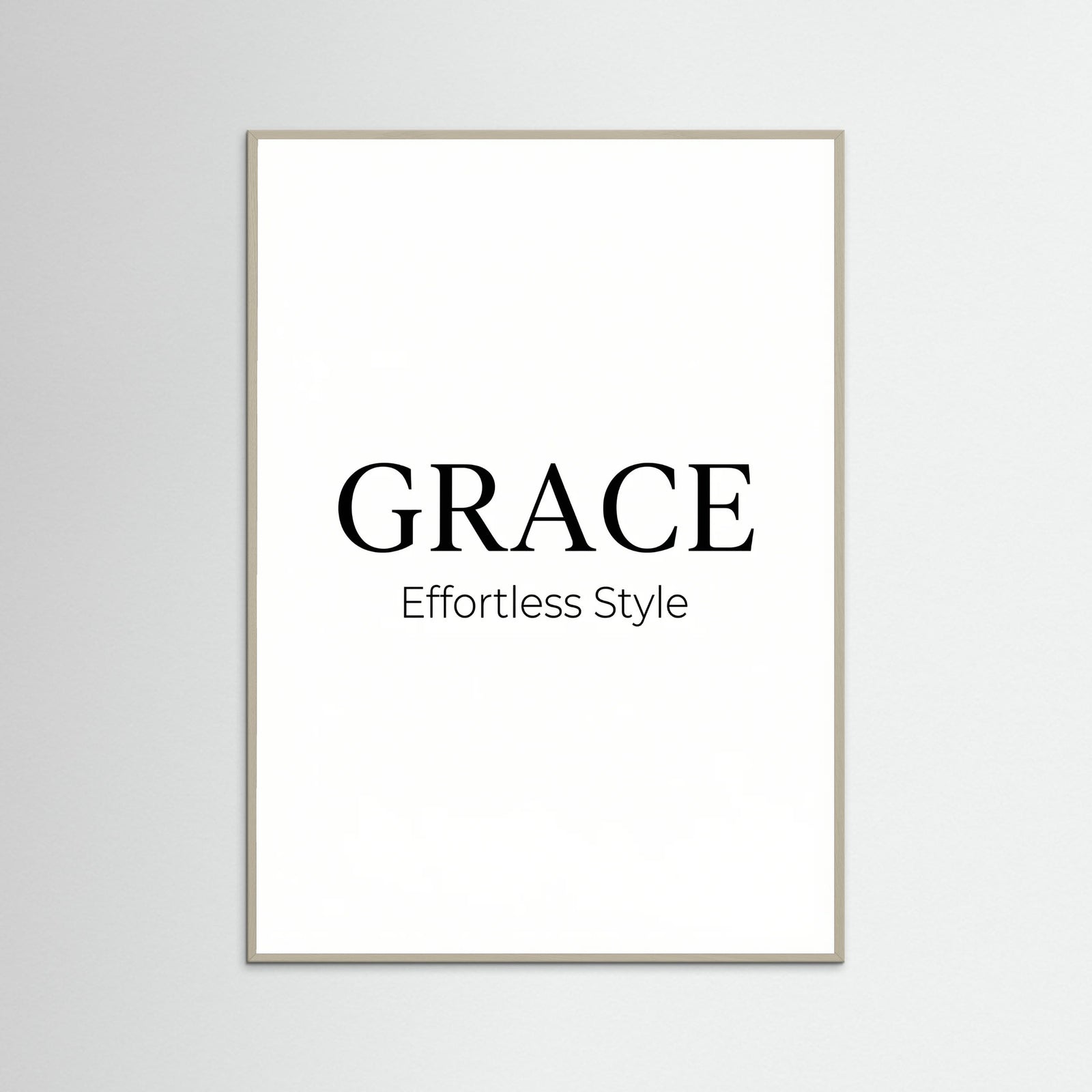Grey Wood Coco Chic Typography