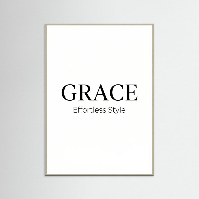 Grey Wood Coco Chic Typography