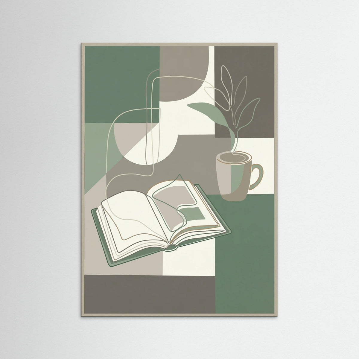 Grey Wood Coffee Contemplation