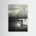 Grey Wood Contemplative Horizon