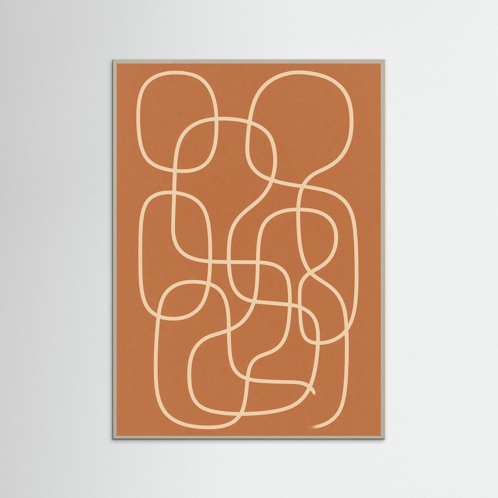 Grey Wood Contour Puzzle