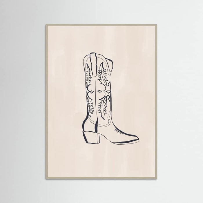 Póster Cowboy Boots By Ivy Green Illustrations – póster e impresión artística