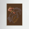 Cowgirl First Radeo Poster – poster and art print