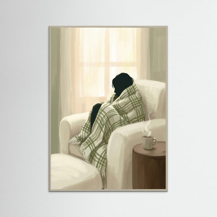 Grey Wood Cozy Embrace