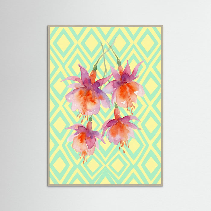 Grey Wood Crimson Bloom Checkers