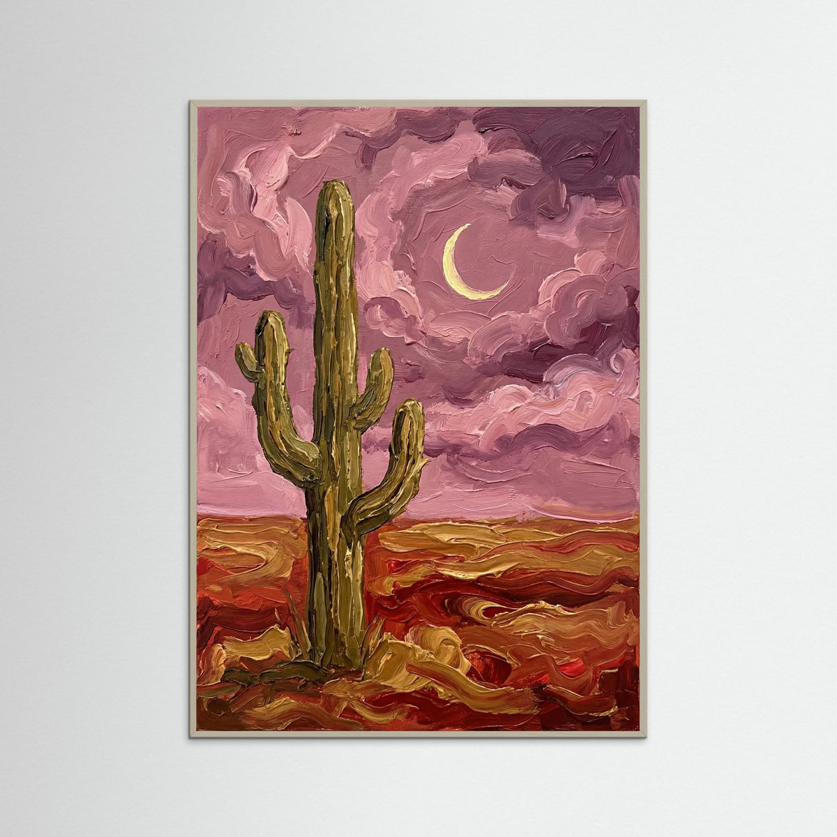 Grey Wood Crimson Night