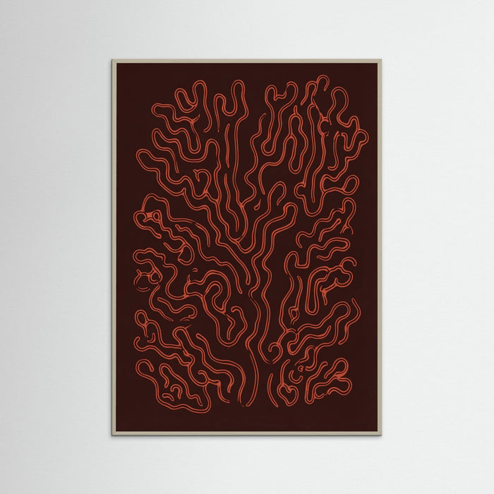Grey Wood Crimson Veins
