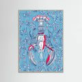 Crustacean Core summer blue Poster – poster and art print