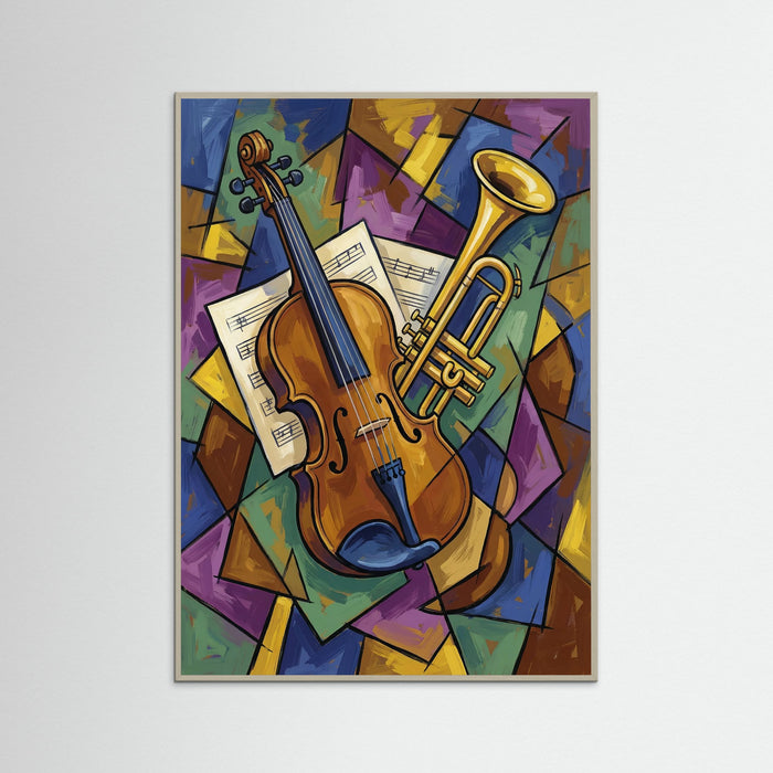 Grey Wood Cubist Woman