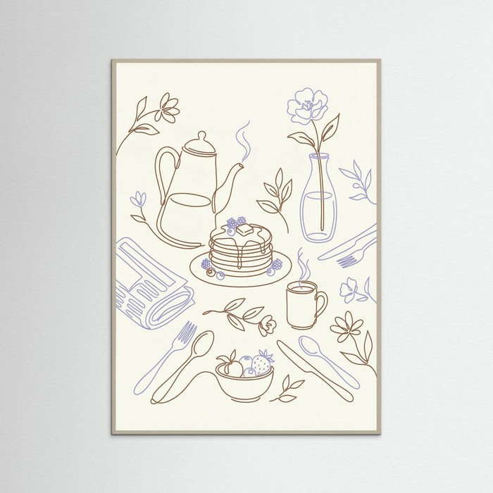 Grey Wood Culinary Doodles