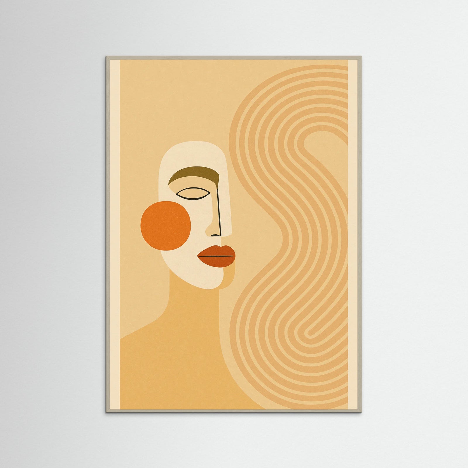 Grey Wood Curved Contours