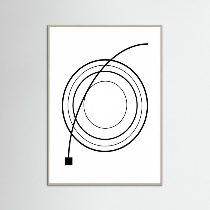 Grey Wood Curved Trajectory
