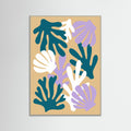 Grey Wood Cutout Botanicals