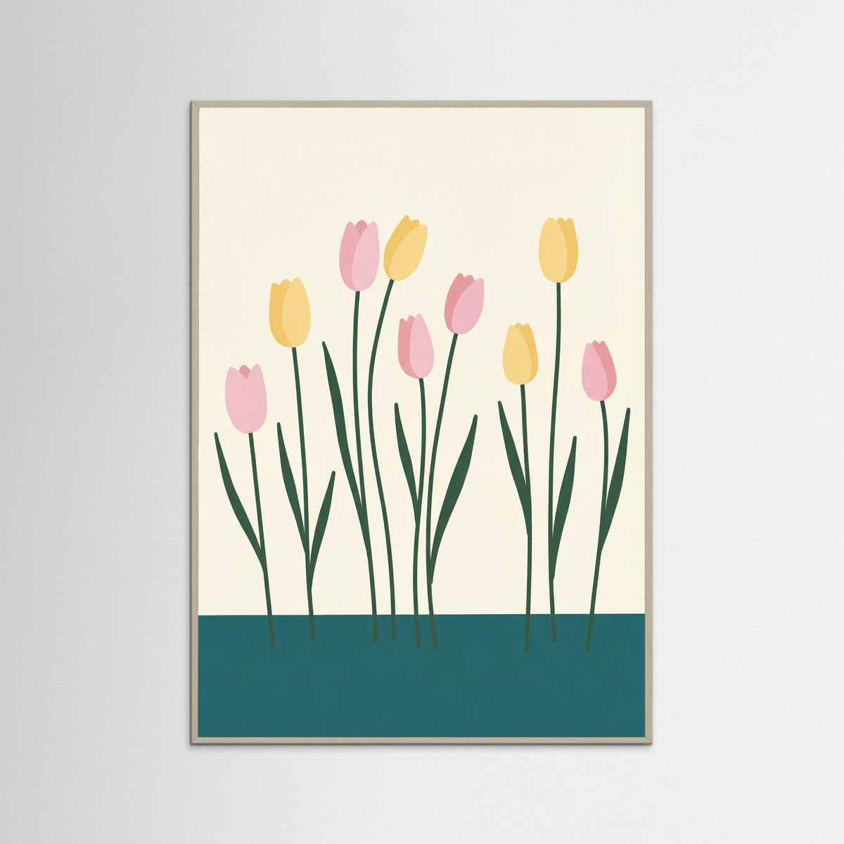 Grey Wood Daisies in Blue