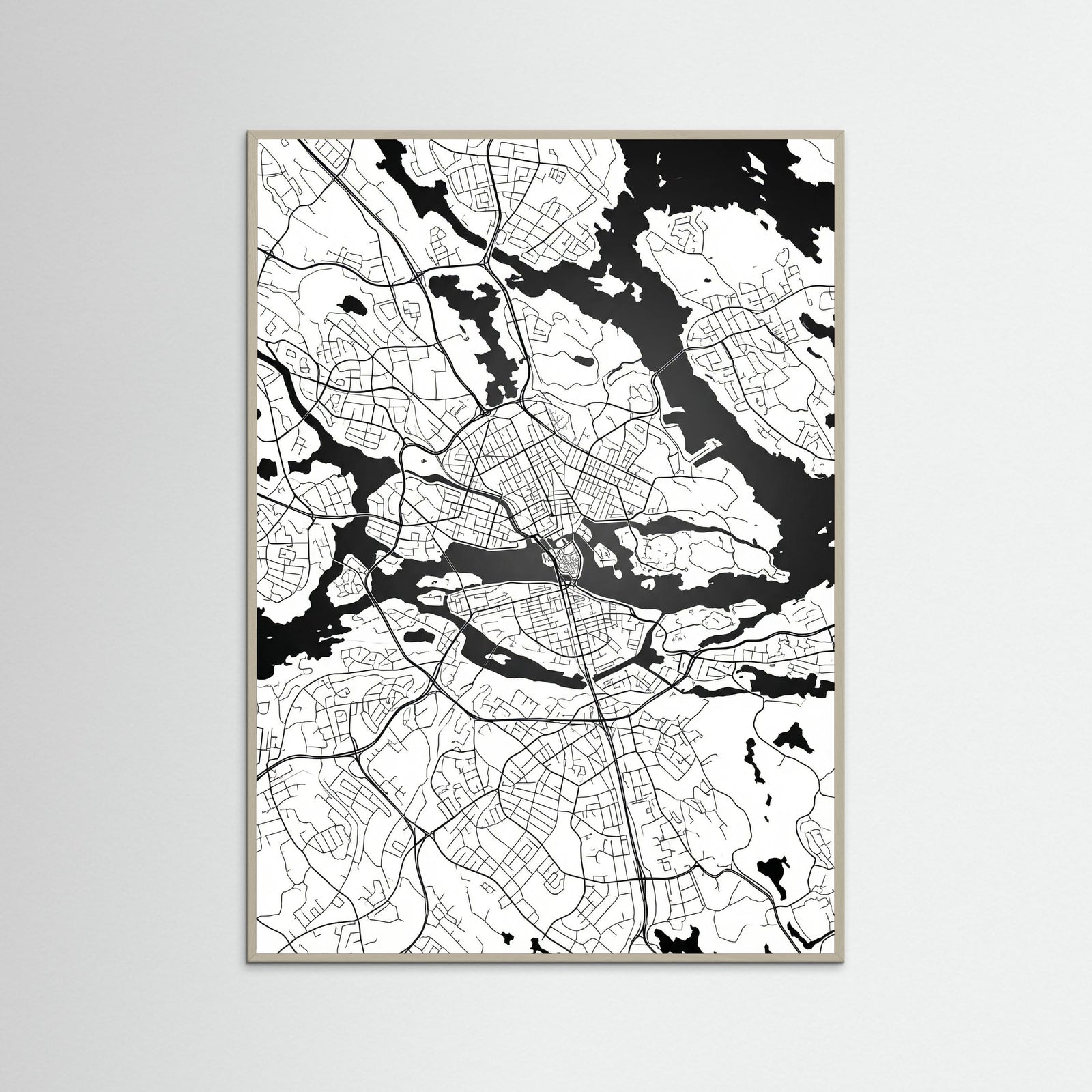 Grey Wood Danish Cityscape