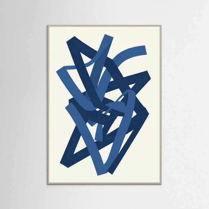 Grey Wood Deep Blue Strands