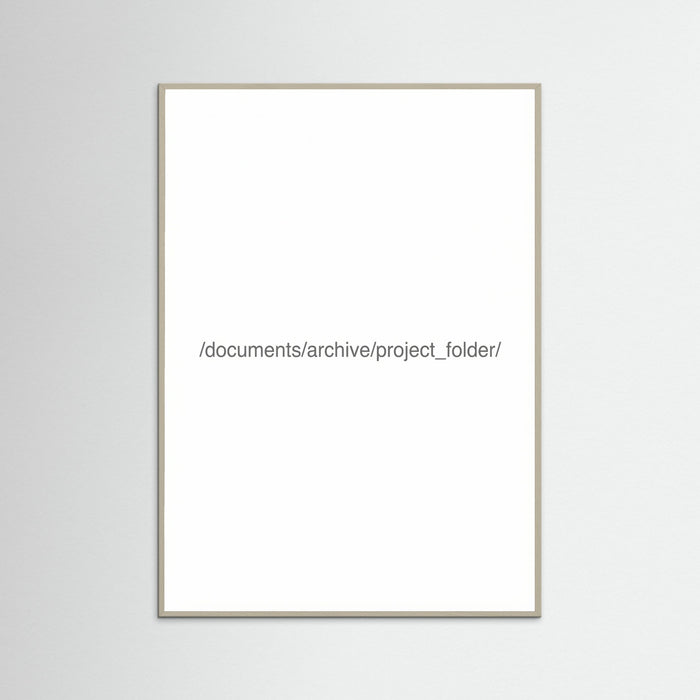 Grey Wood Digital File Label