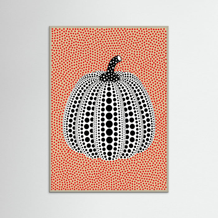 Grey Wood Dotted Pumpkin Pop