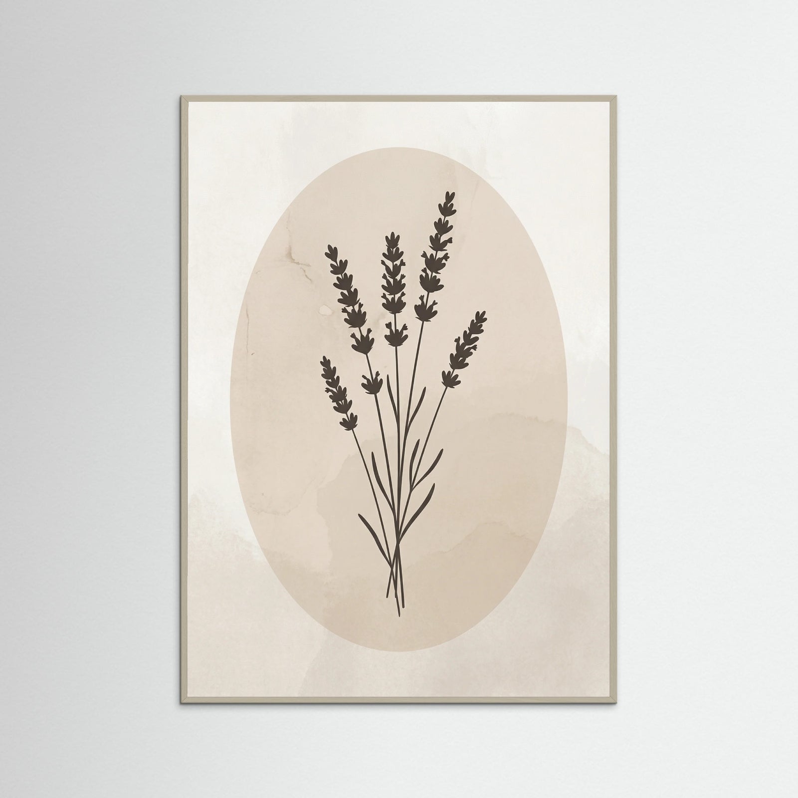 Grey Wood Dried Bloom Silhouette