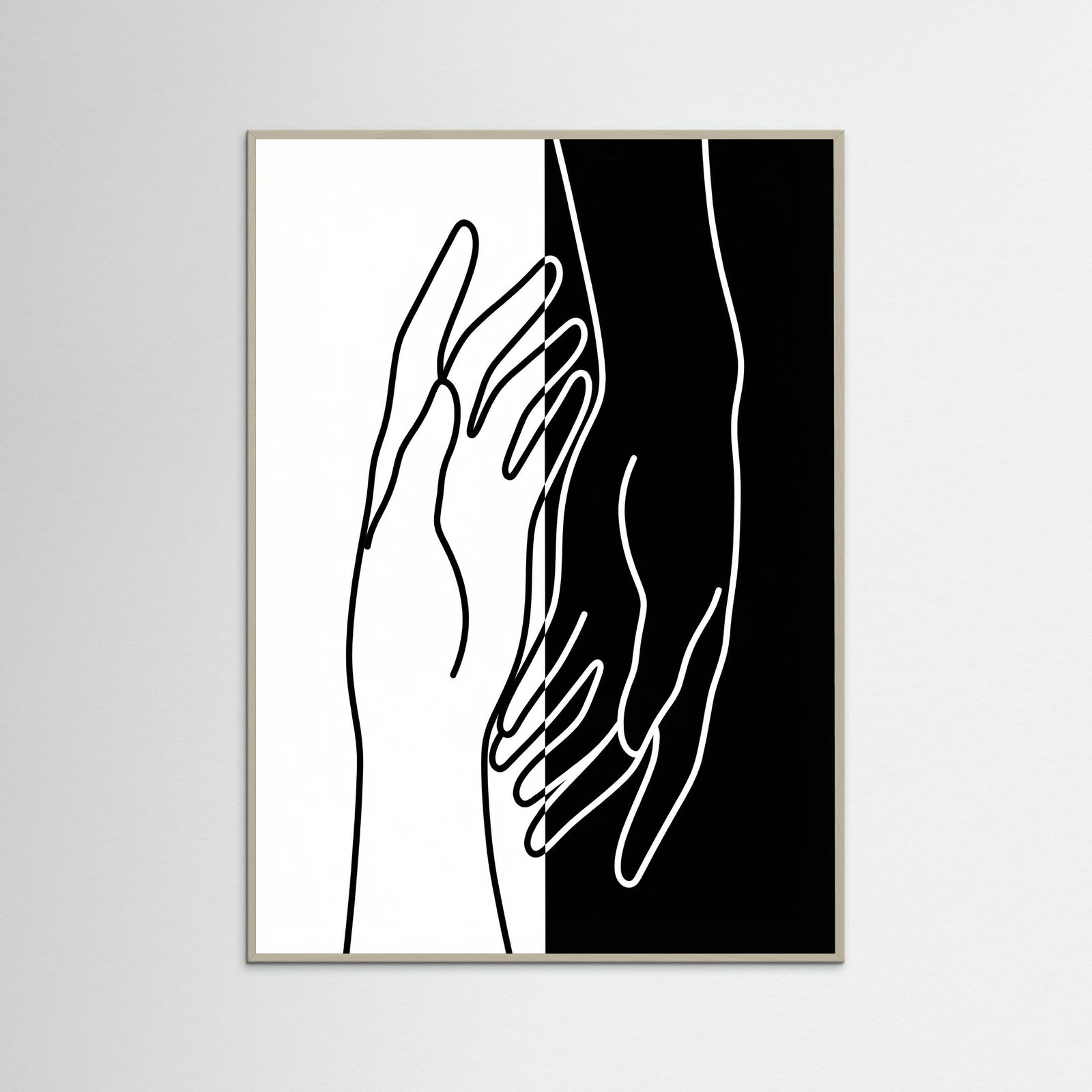 Grey Wood Dualistic Portrait