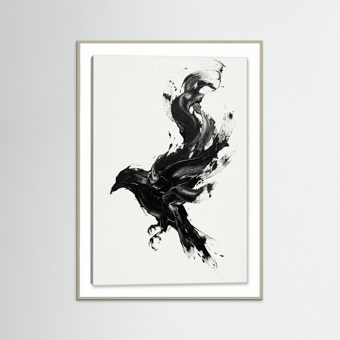 Grey Wood Dynamic Brushstroke