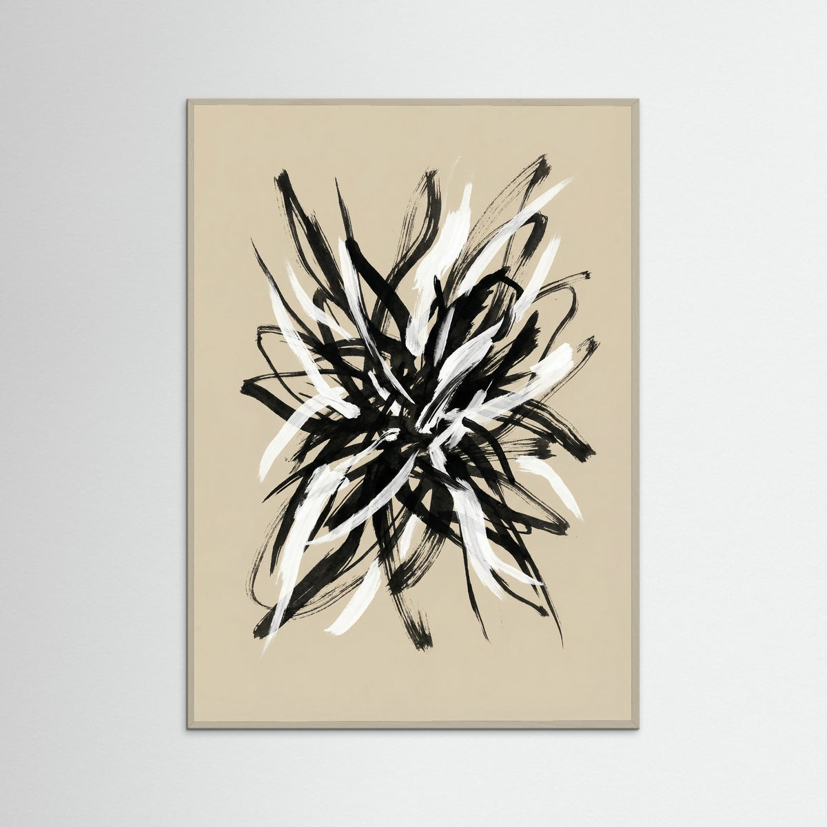 Grey Wood Dynamic Brushwork