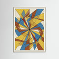 Grey Wood Dynamic Geometric Forms
