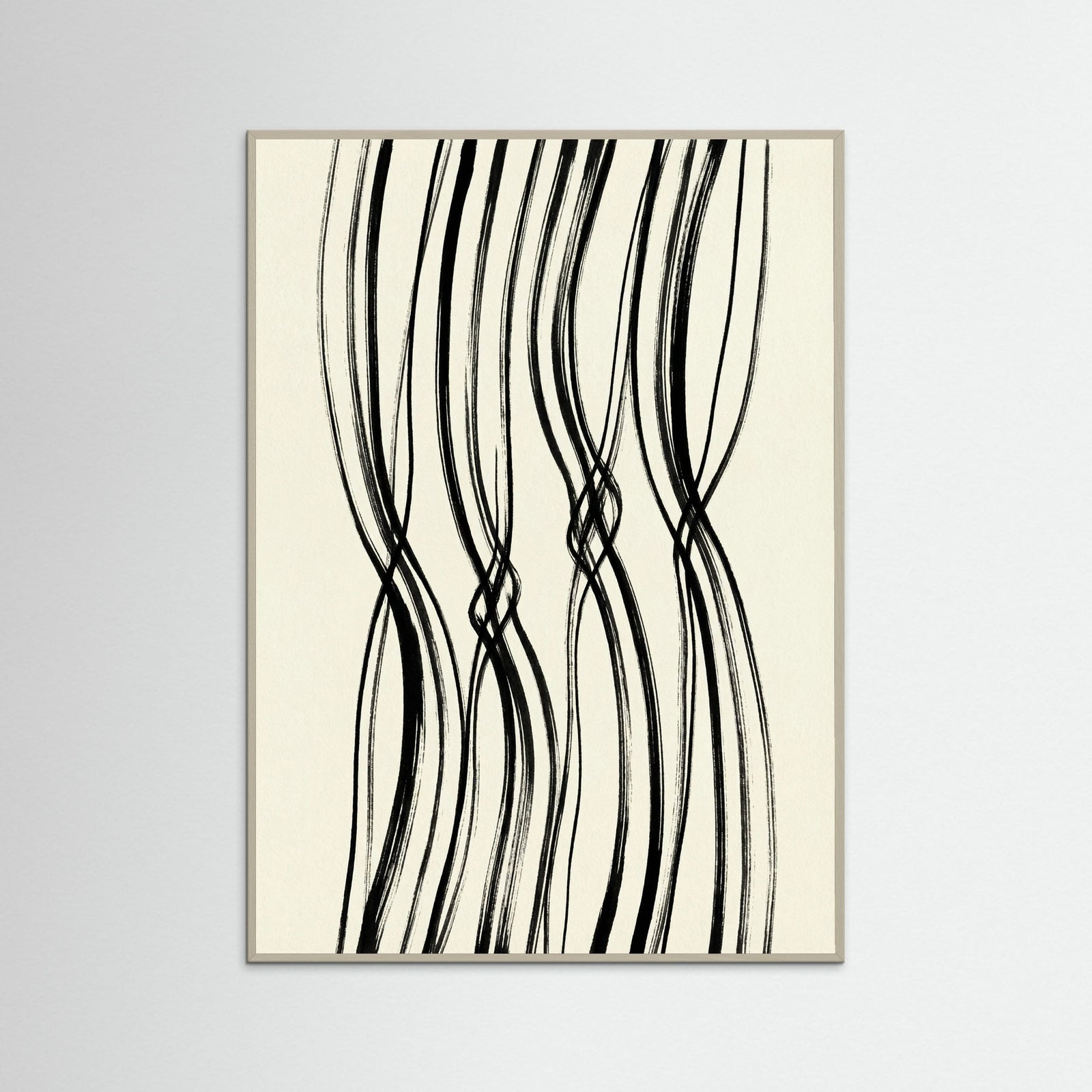 Grey Wood Dynamic Ink Loops
