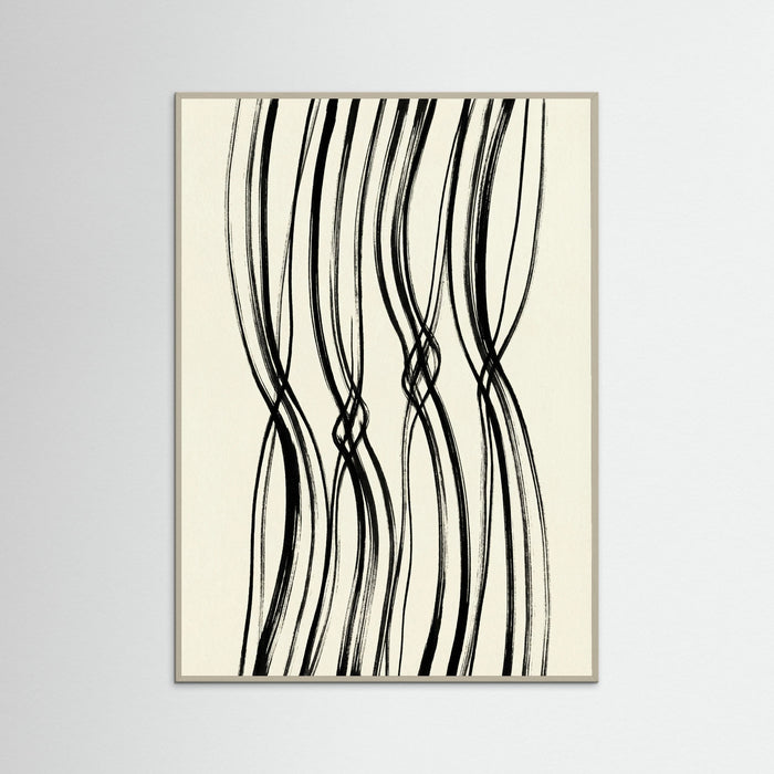 Grey Wood Dynamic Ink Loops