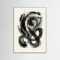 Grey Wood Dynamic Inkwork