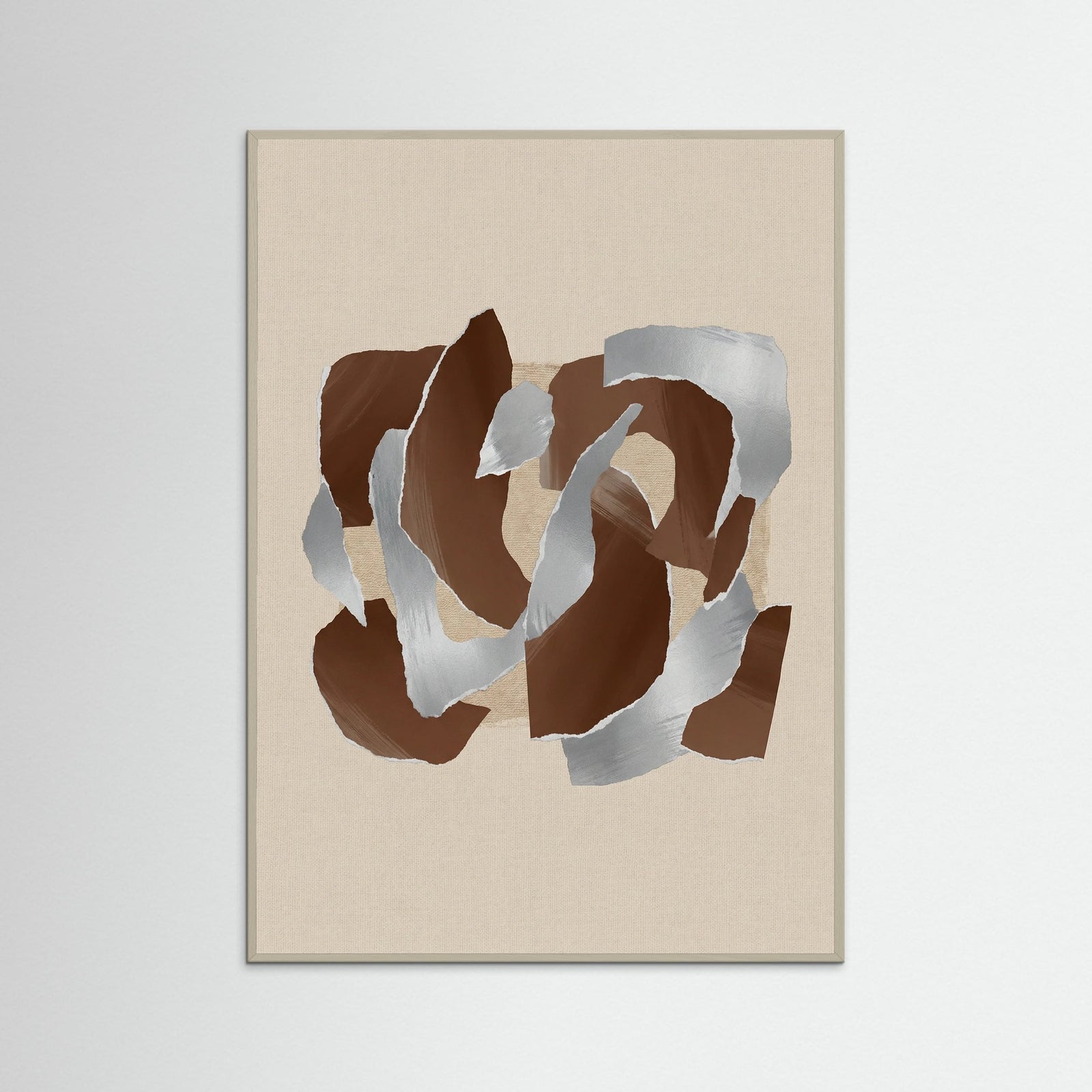 Grey Wood Earthy Abstraction