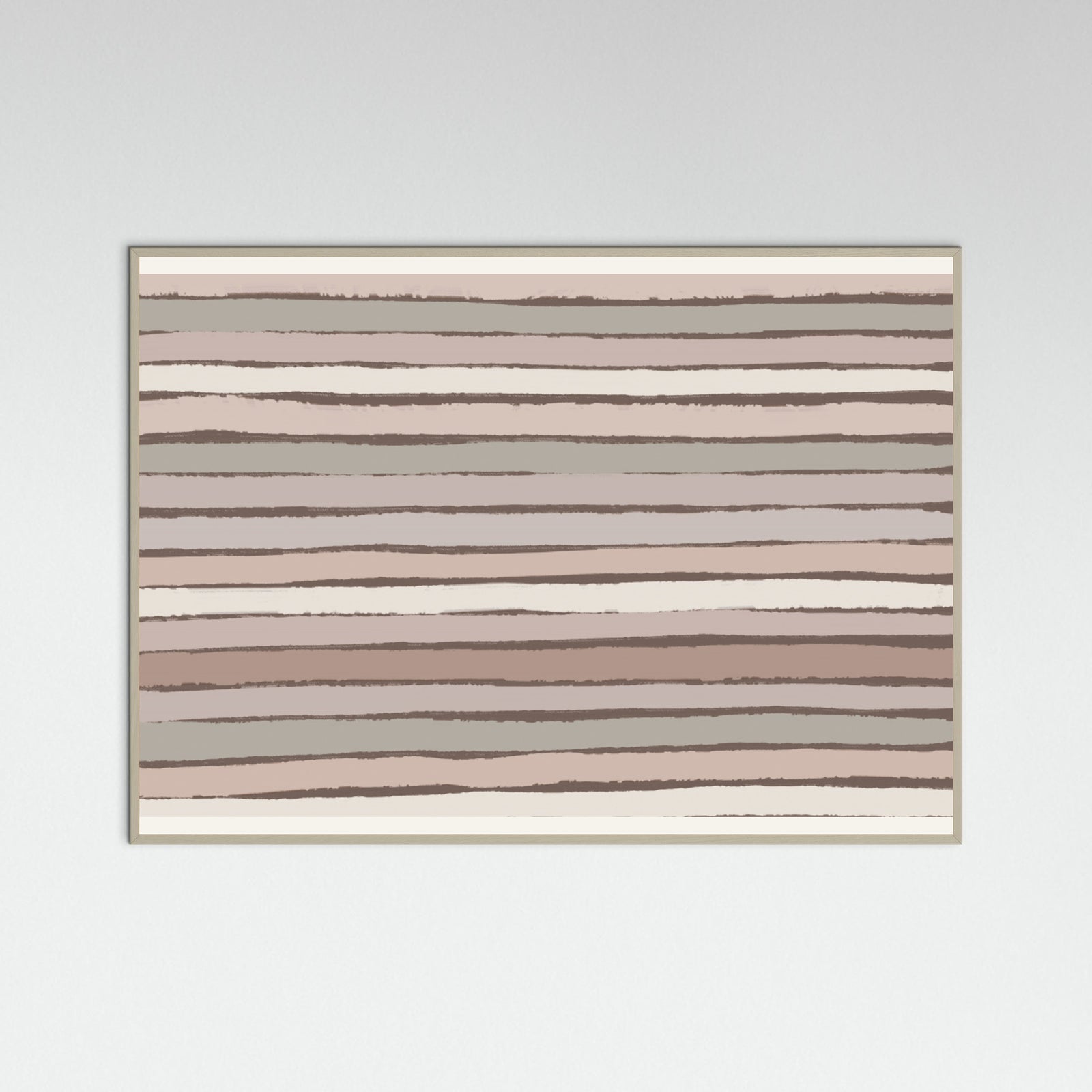 Grey Wood Earthy Stripes Poster
