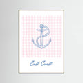 East Coast Anchor Poster – plakat og kunsttryk