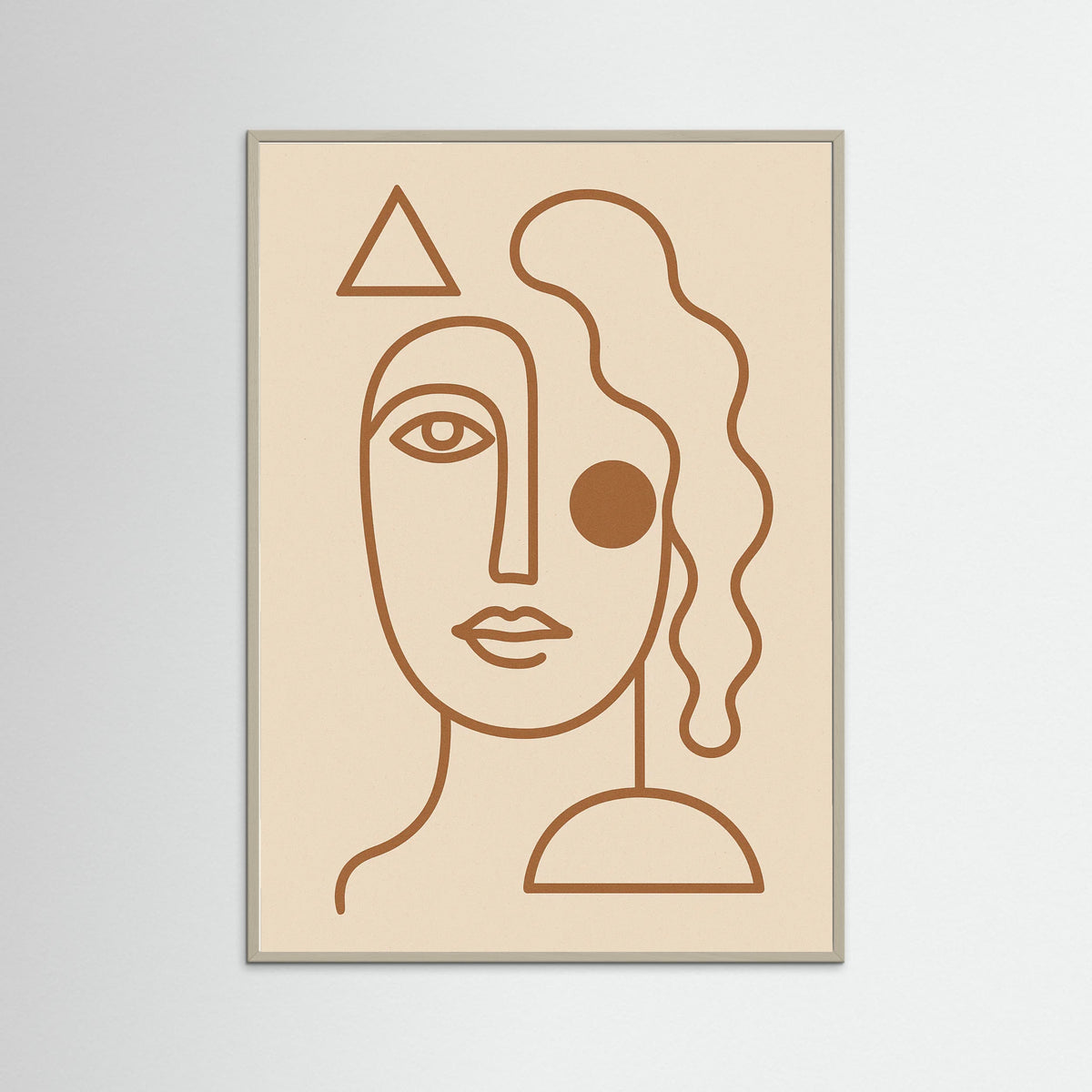 Grey Wood Elegant Curve