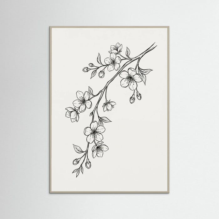 Grey Wood Elegant Florals