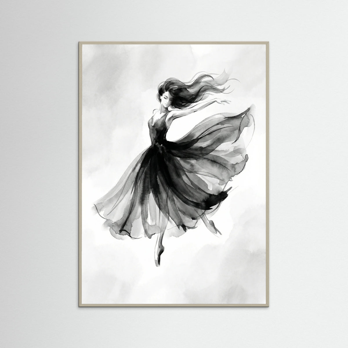 Grey Wood Elegant Silhouette