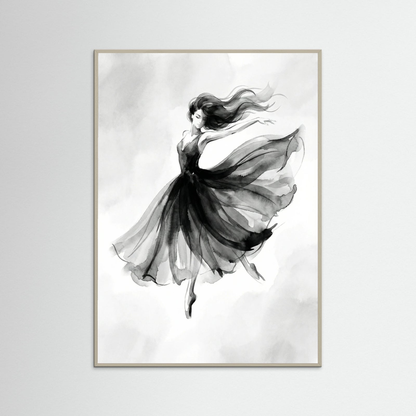Grey Wood Elegant Silhouette