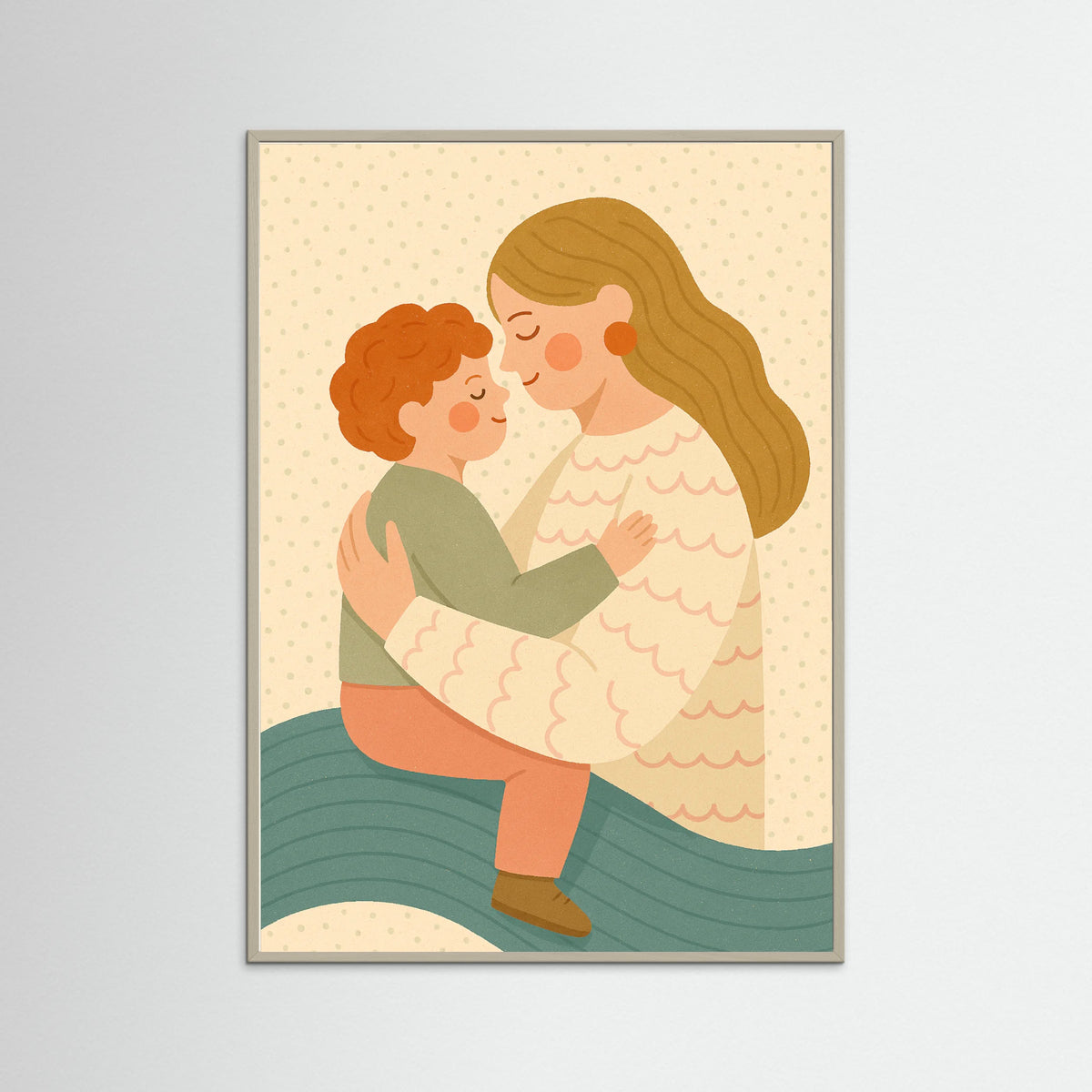 Grey Wood Embrace Joy