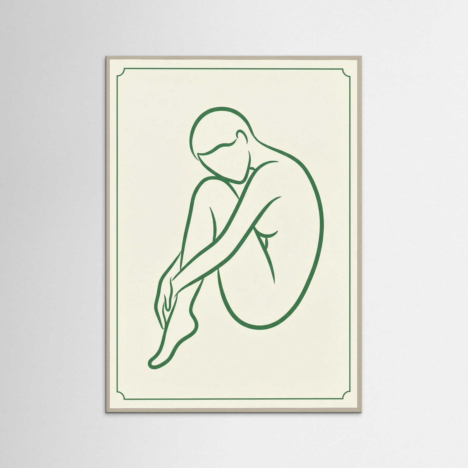 Grey Wood Emerald Embrace
