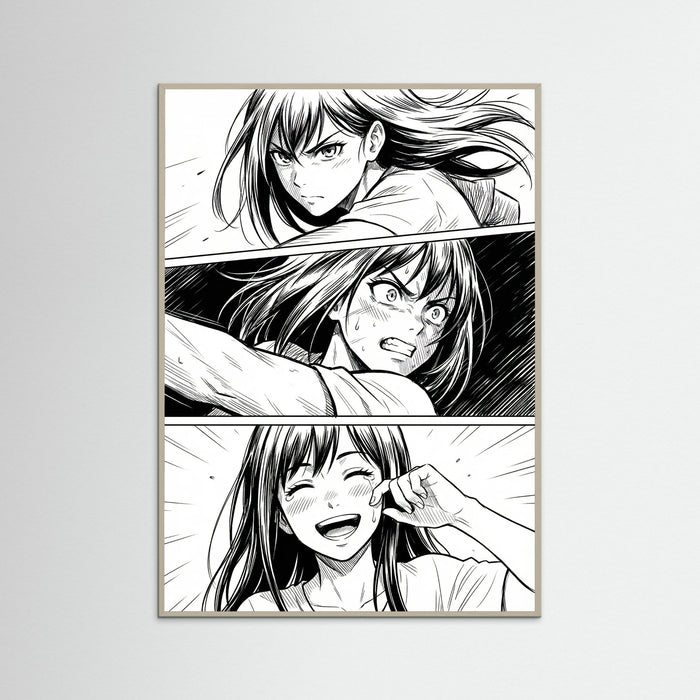 Grey Wood Emotional Manga Gaze