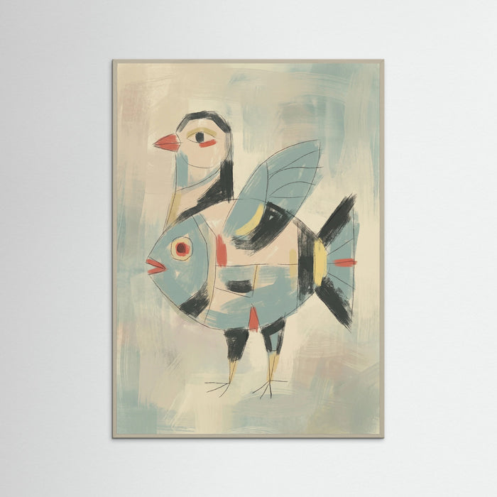 Grey Wood Enigmatic Klee Portrait