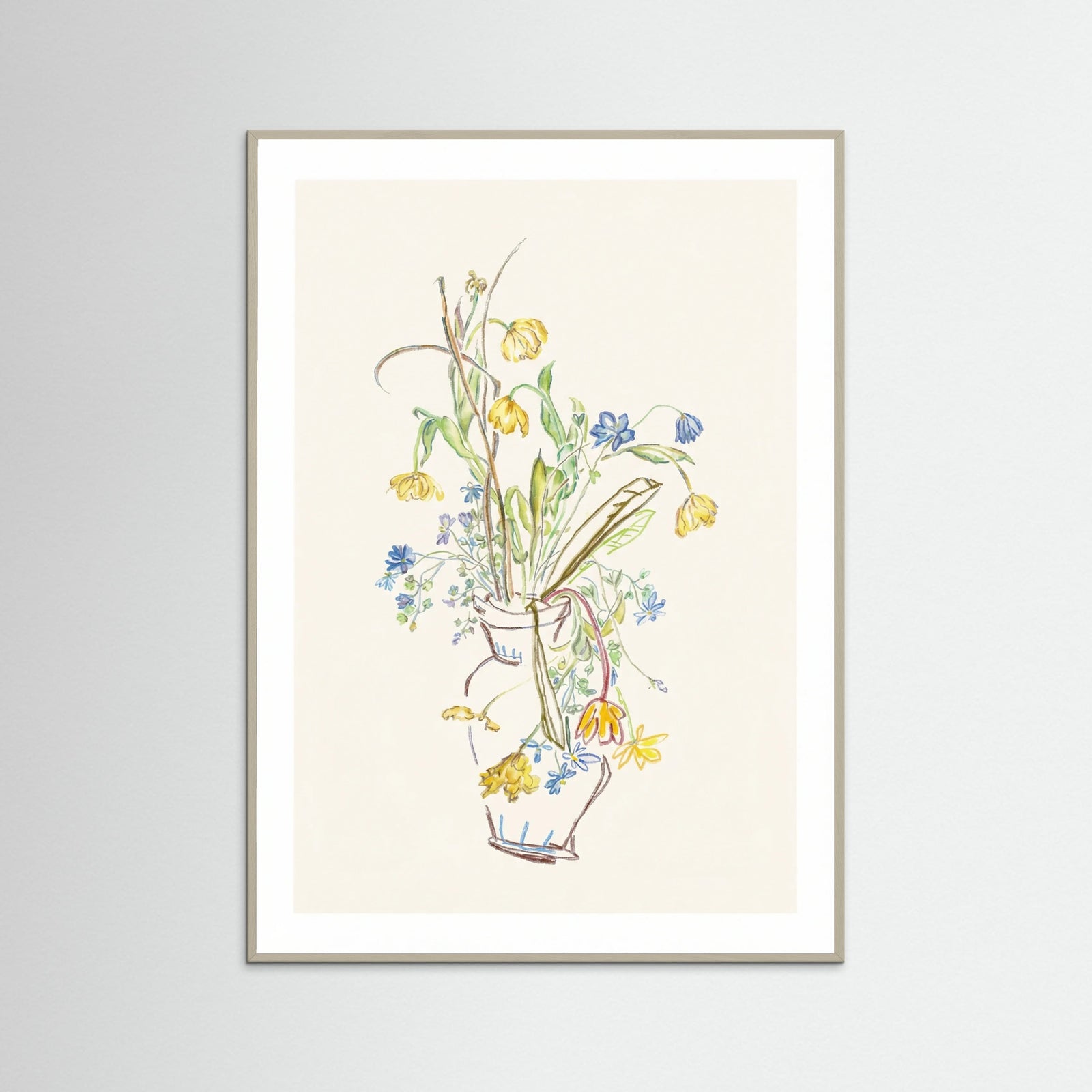 Grey Wood Ephemeral Blossom Sketch