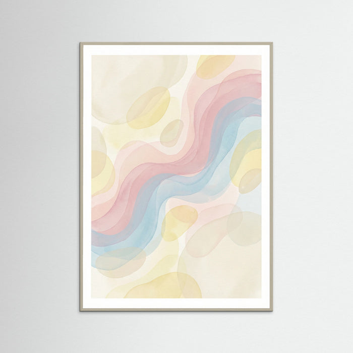 Grey Wood Ethereal Forms Pink