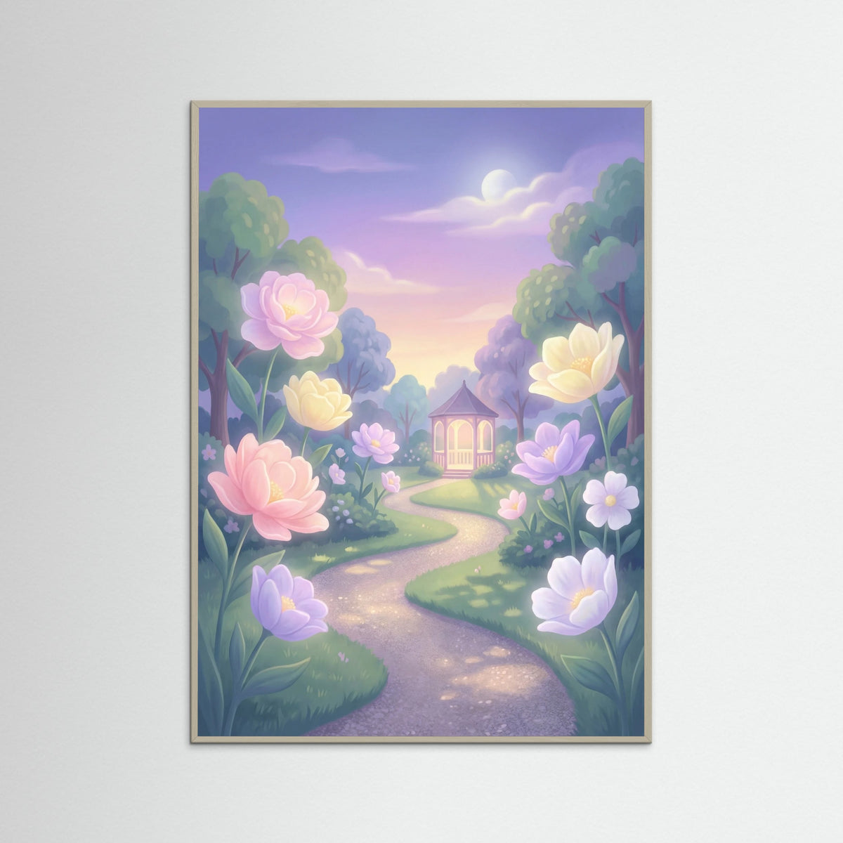 Grey Wood Evening Garden Glow