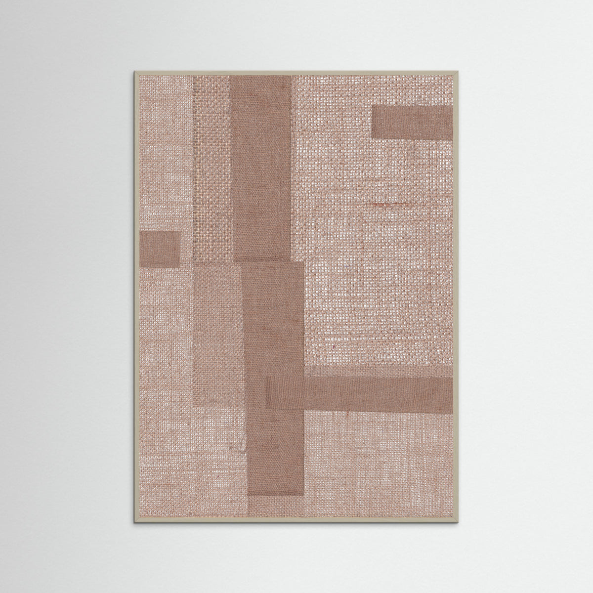 Grey Wood Fabric Pattern Collage No.5 Poster
